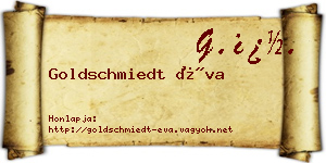 Goldschmiedt Éva névjegykártya